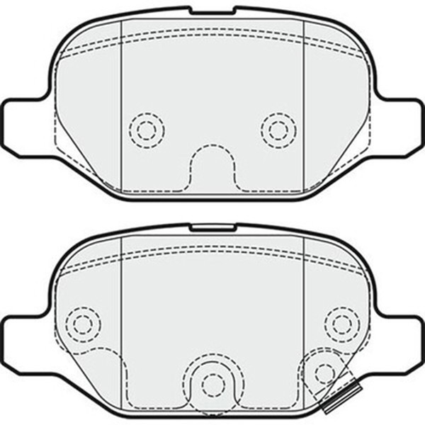 Apec Blue Rear Solid Brake Discs and Pads Set for FIAT PANDA 1.3 900 (2012–ON)