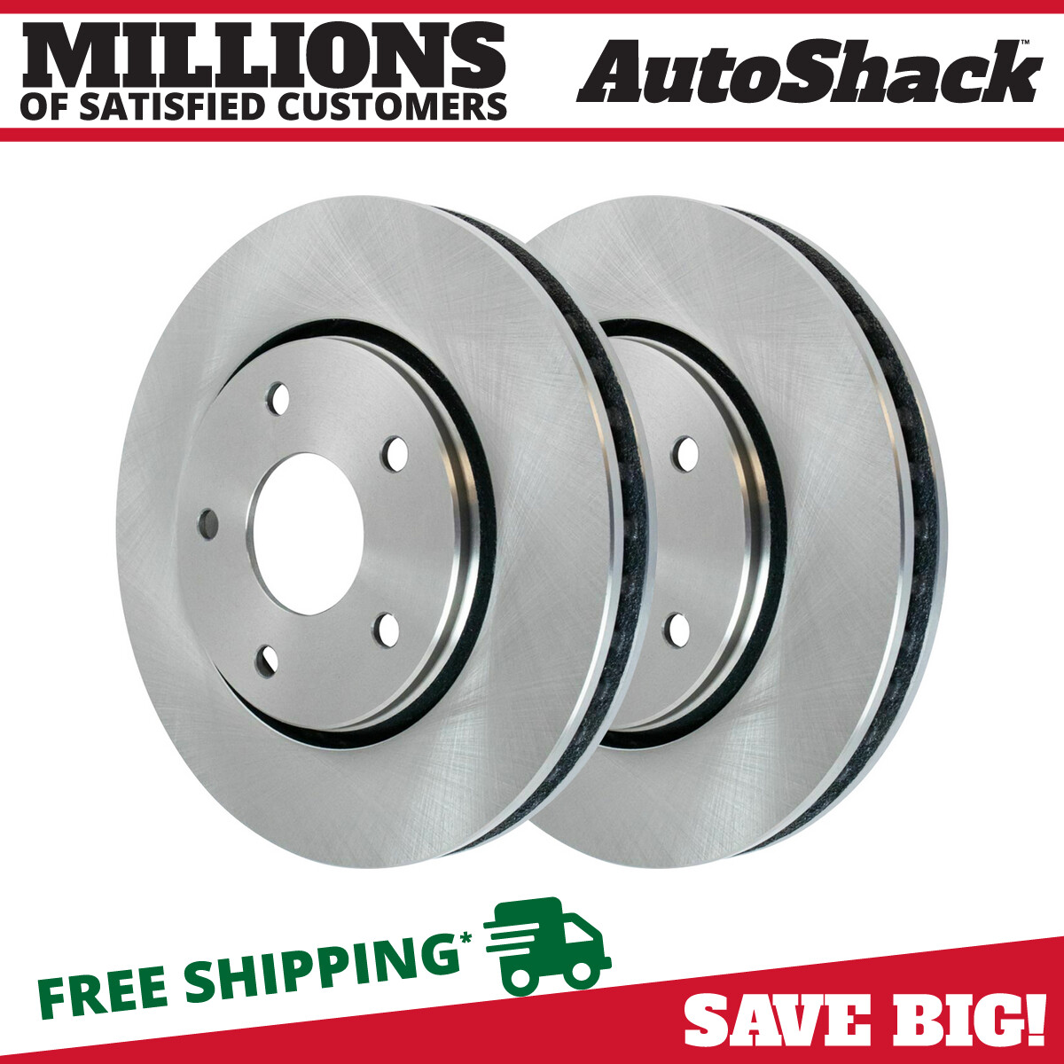 Front Brake Rotors Pair for Chrysler Town & Country 2001-05 Dodge Grand Caravan