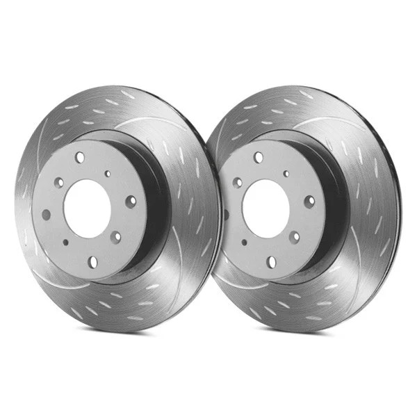 For Ford Explorer 91-92 Brake Rotors Diamond Slot Dimpled & Slotted 1-Piece