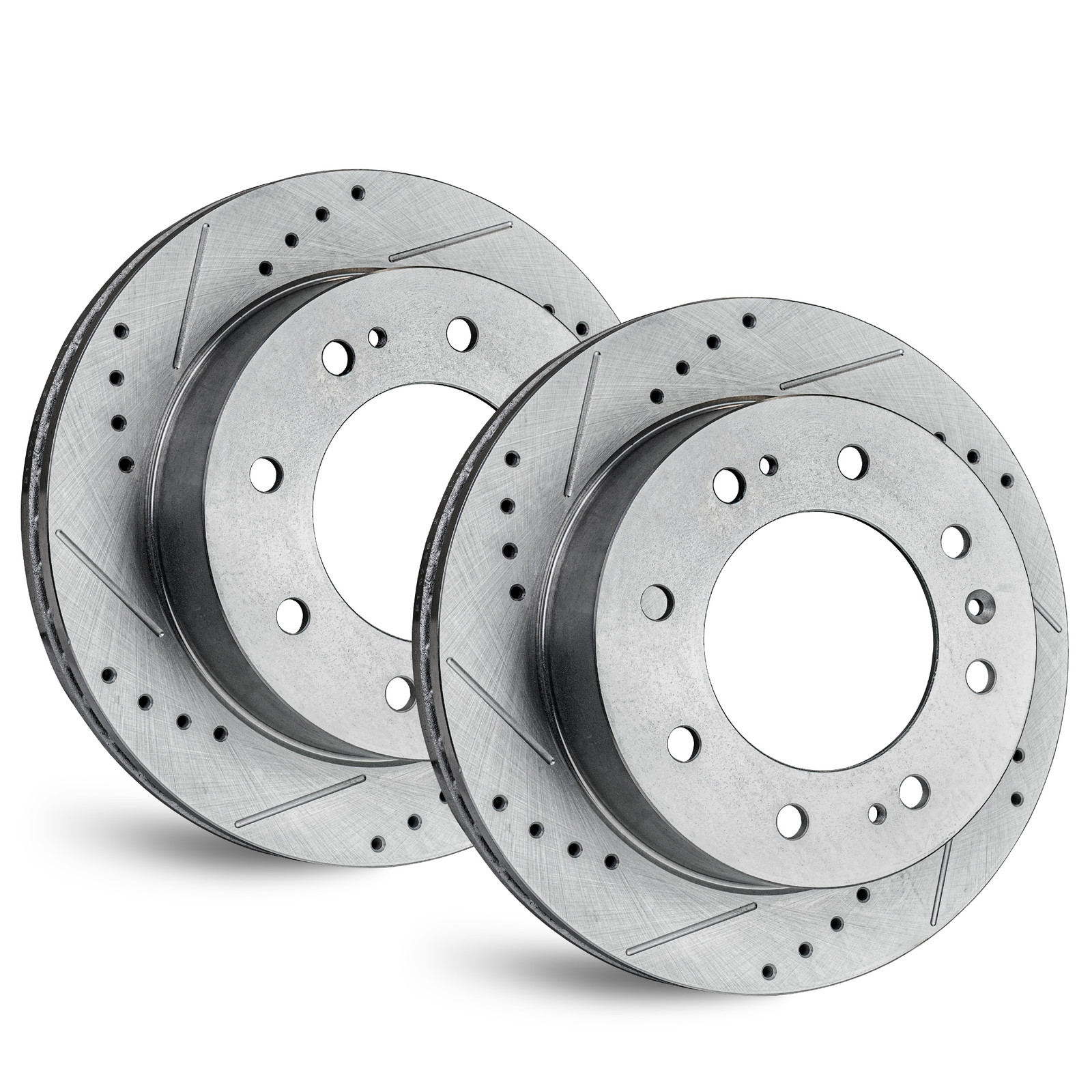 For Chevrolet Silverado 3500 Classic DRW 2007 – Rear Drilled and Slotted Rotors