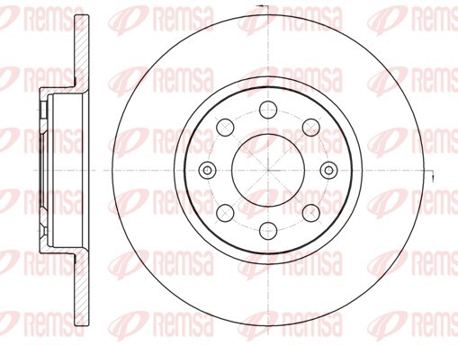 Remsa 61209.00 Brake Disc for Fiat, Opel, Vauxhall