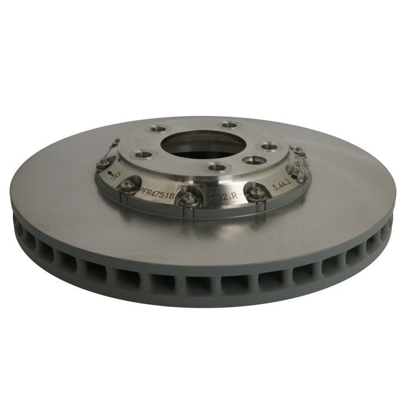 SHW Performance Front Passenger Right 380mm Disc Brake Rotor for Porsche Cayenne