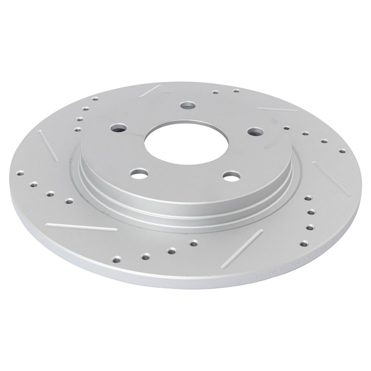 Ceramic Brake Pad & Performance Drilled Slotted Rotor Front Rear Kit