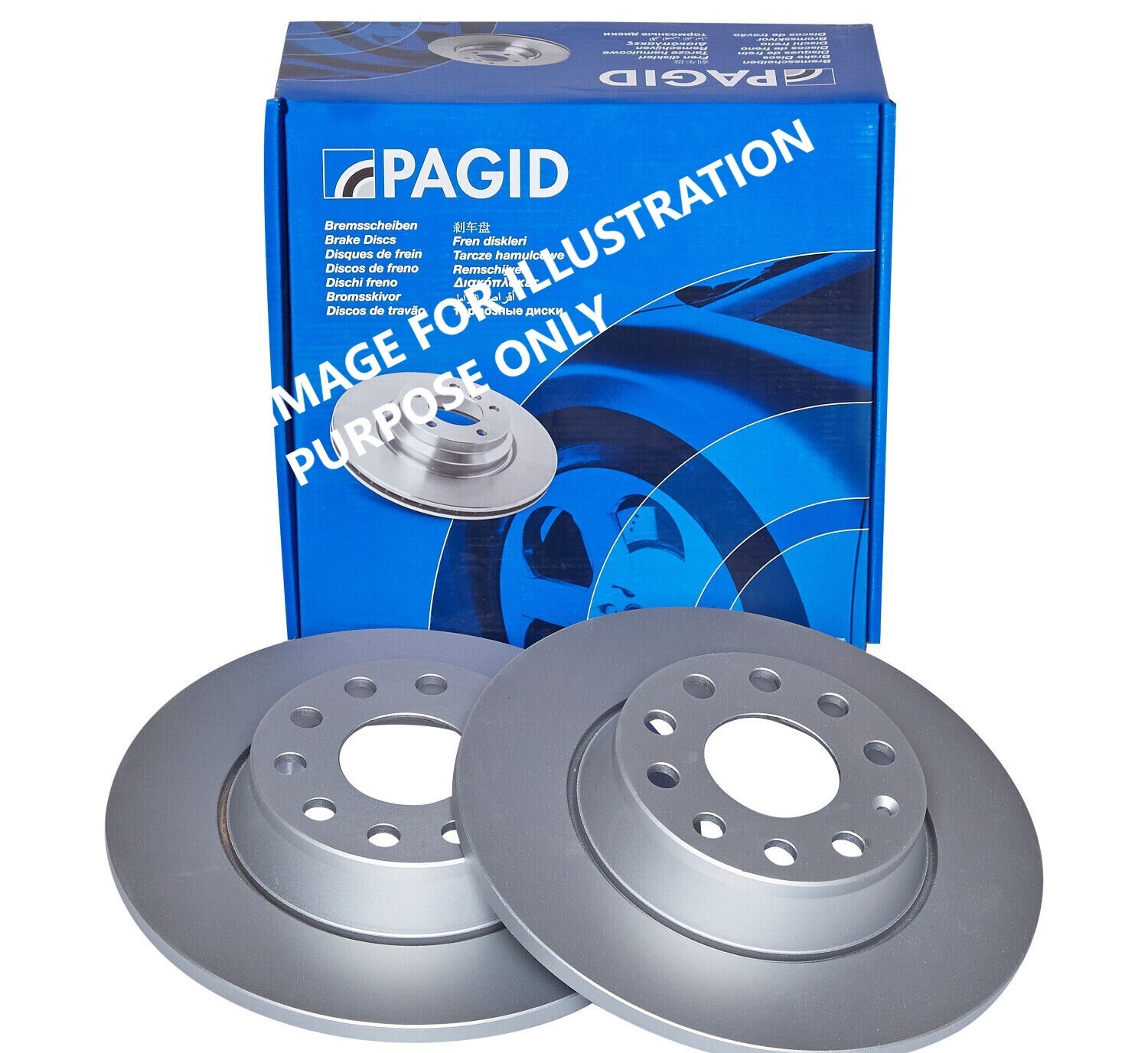 Pagid rear Brake Discs 302 mm Solid
