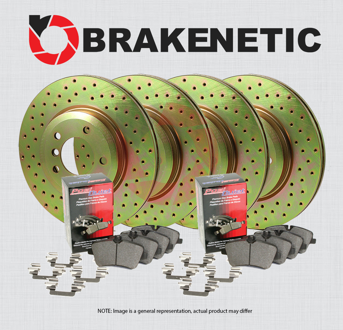 F&R BRAKENETIC Sport Drill Brake Rotors + Ceramic Pads 370mm 36.35188.21