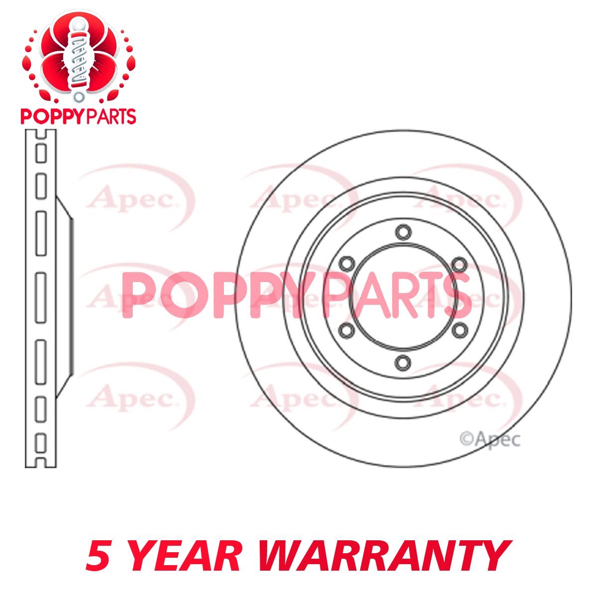 Fits Isuzu D-Max Rodeo 1.9 D 2.5 CRDi 3.0 GCP Front Brake Disc 8973606770