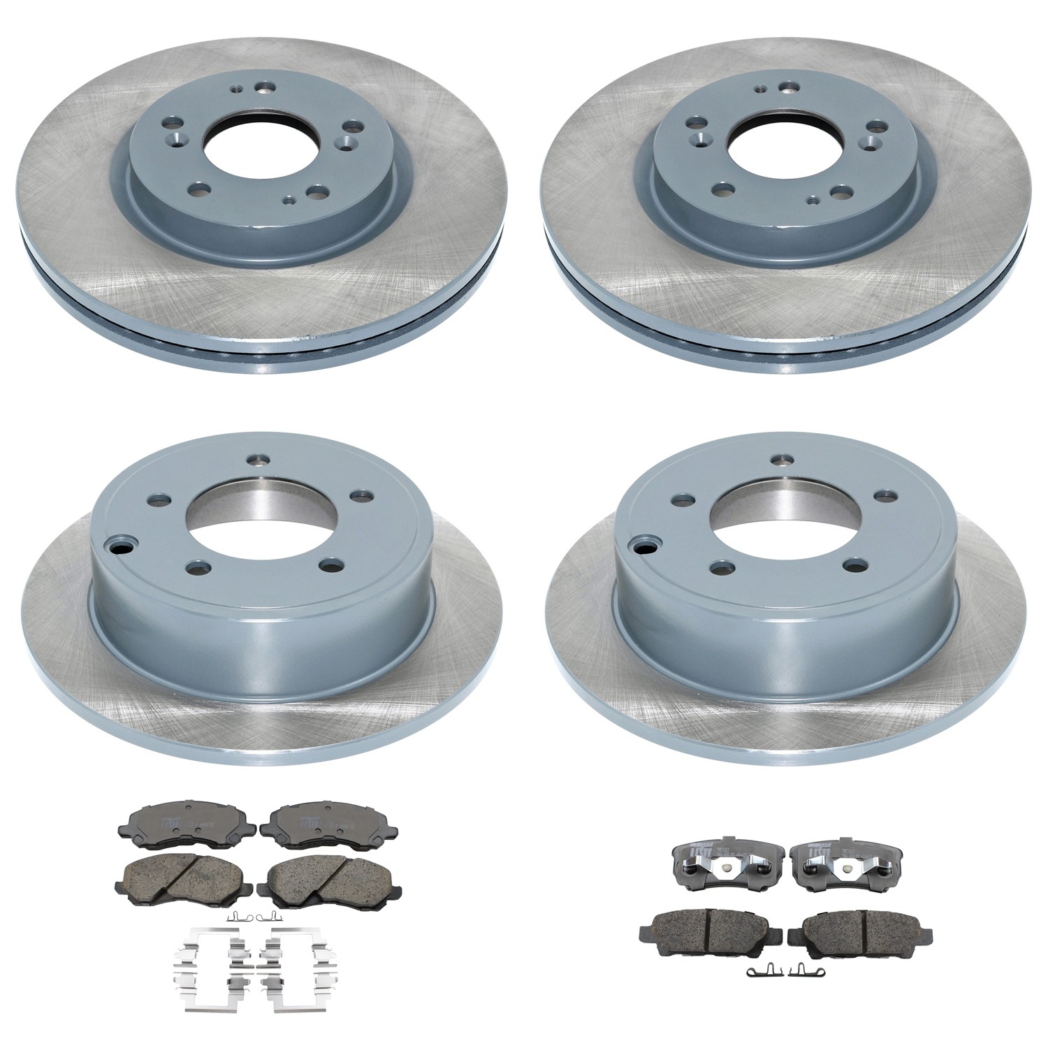 DuraGo Front Rear Disc Brake Rotors TRW Ceramic Pads Kit for Avenger Compass 200