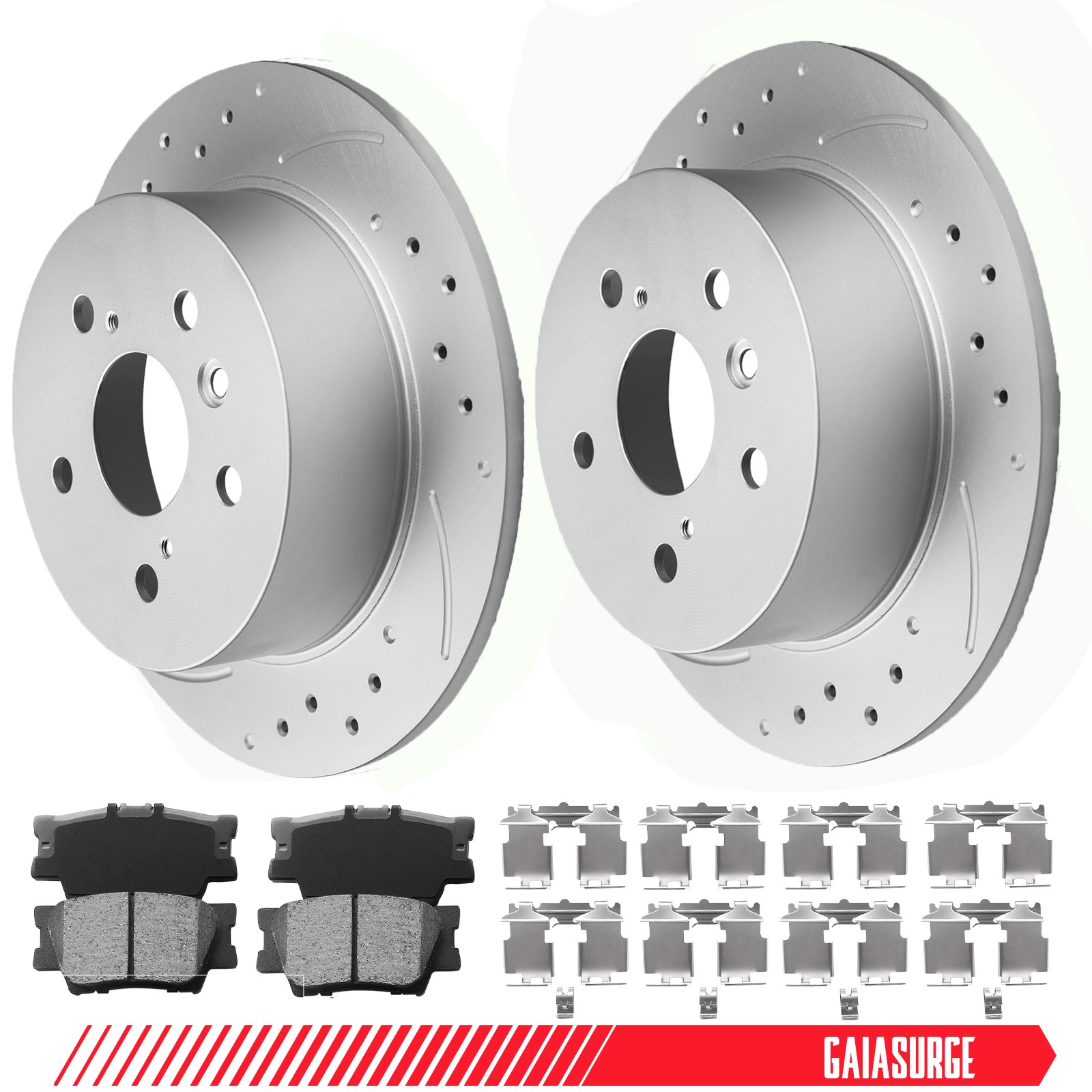 Front Rear Disc Brake Rotors Ceramic Pads FITS 2007-2009 2010 2011 Toyota Camry