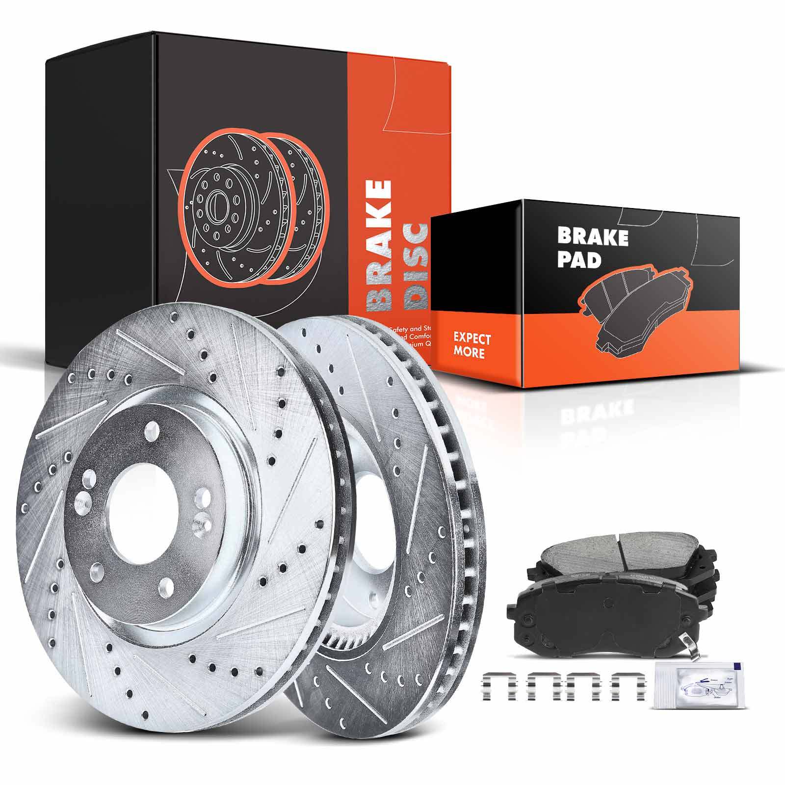 6x Drilled Rotors & Brake Pads for Hyundai Tucson Kia Sportage 2011-2016 Front