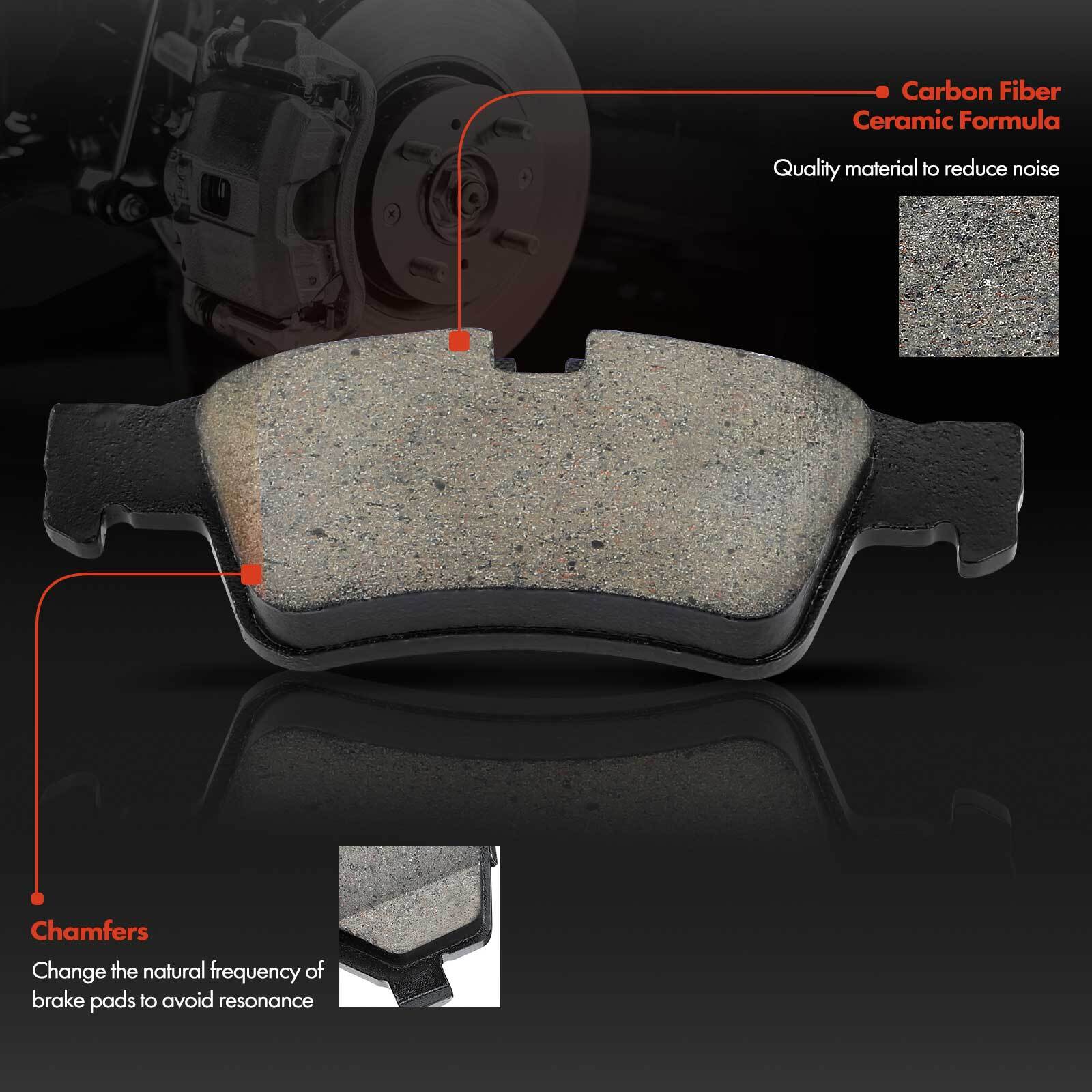 Disc Rotors &Ceramic Brake Pads for Mercedes-Benz W164 ML320 W251 R320 X164 Rear