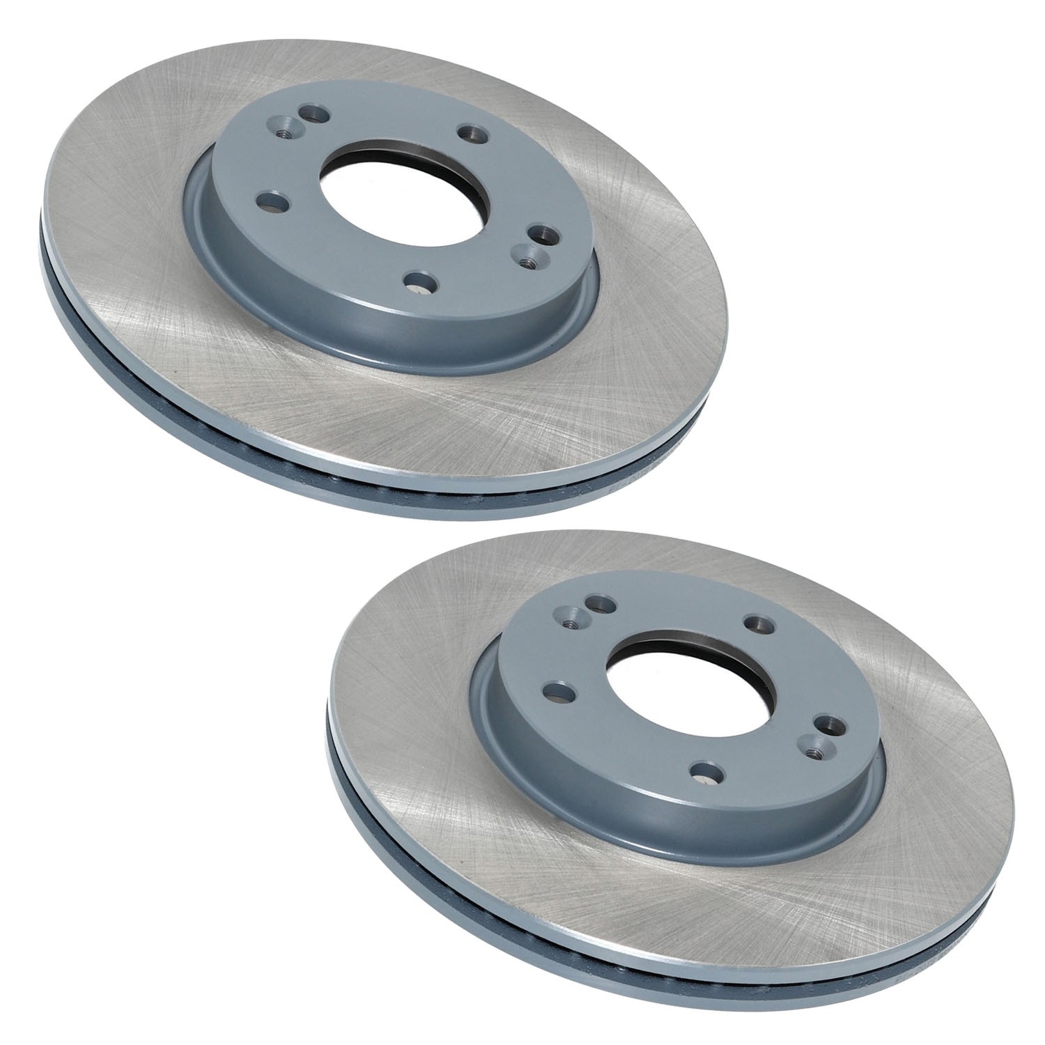 DuraGo Set of 2 Front 280mm Vented Disc Brake Rotors for Elantra Kona Forte Soul