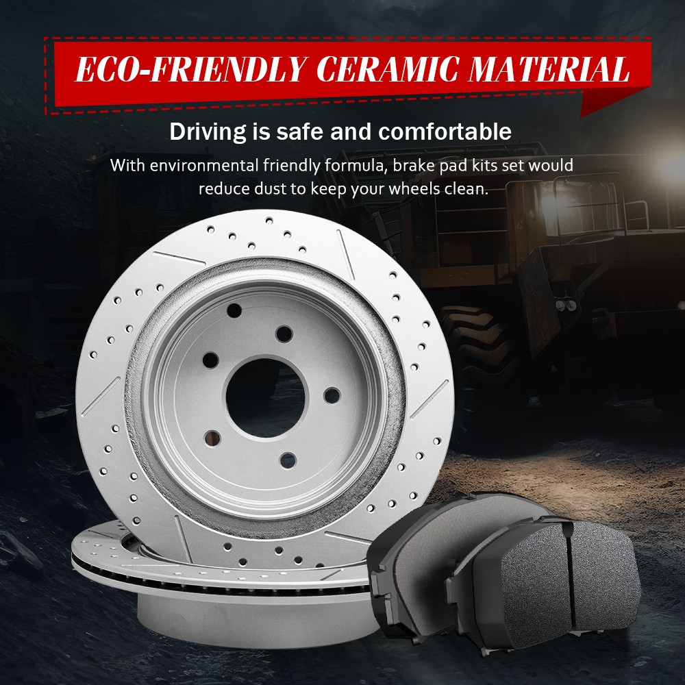 Front Brake Rotors Ceramic Pads For 2020 2021-2024 Nissan Sentra Nissan Kicks