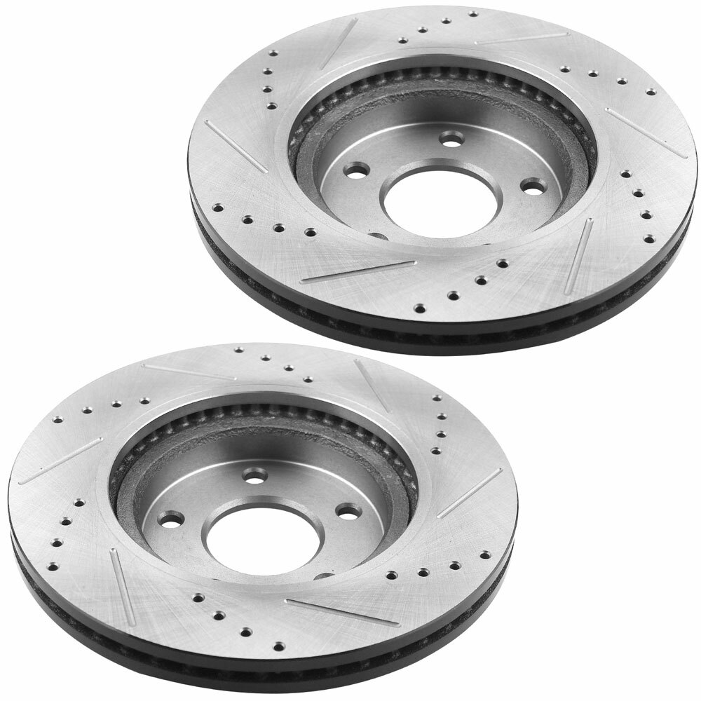 For Kia Optima 2011 2012 2013 2014 2015 2016 2pcsFront Drilled Disc Brake Rotors