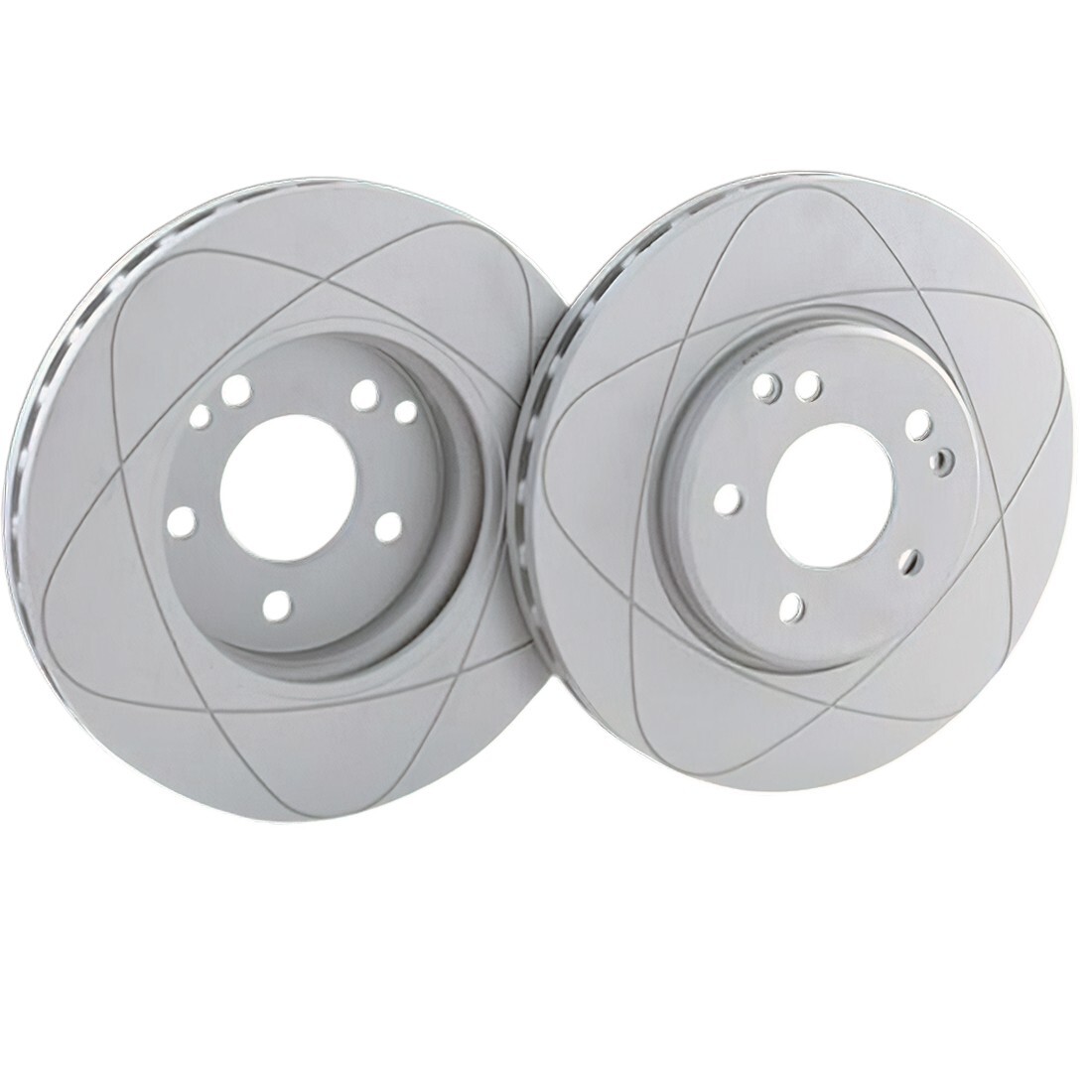 Front Right & Front Left Disc Brake Rotors For Chrysler Town & Country 00-96