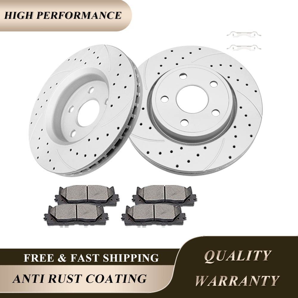 Fit for Jeep Grand Cherokee Dodge Durango 13.00″ Front Rotors Discs Brakes Pads