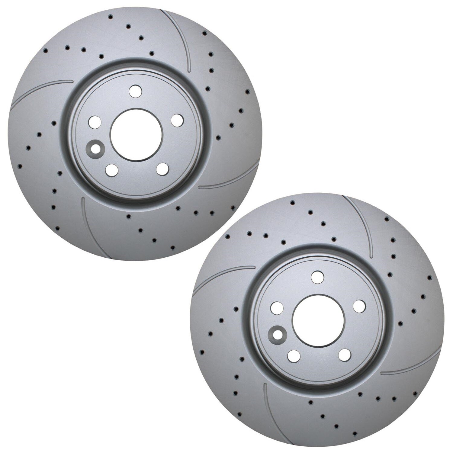 Bison Performance Set Front Coat Drilled 336mm Brake Rotors for S60 S80 V60 XC70