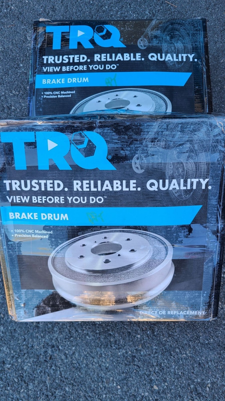 TRQ BRA70942 Rear Brake Drums Select Chrysler/Dodge NEW Open Box FREE SHIPPING!!