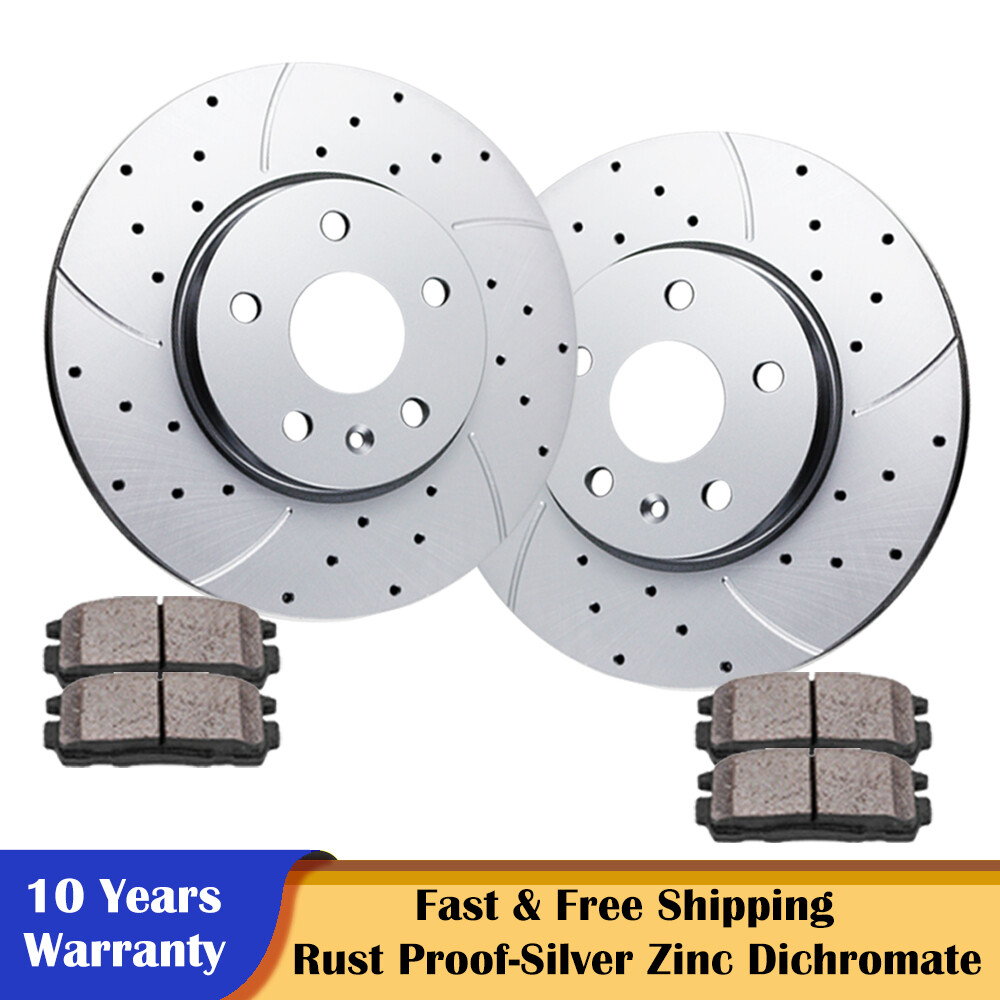 321mm Front Brake Rotors and Pads for Chevy Equinox Impala MALIBU Brakes Kits