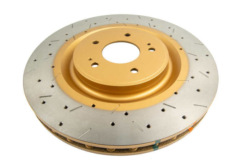 ONE DBA 4000 Drilled/Slotted 350mm Front Rotor for 08-15 Mitsubishi Evolution X