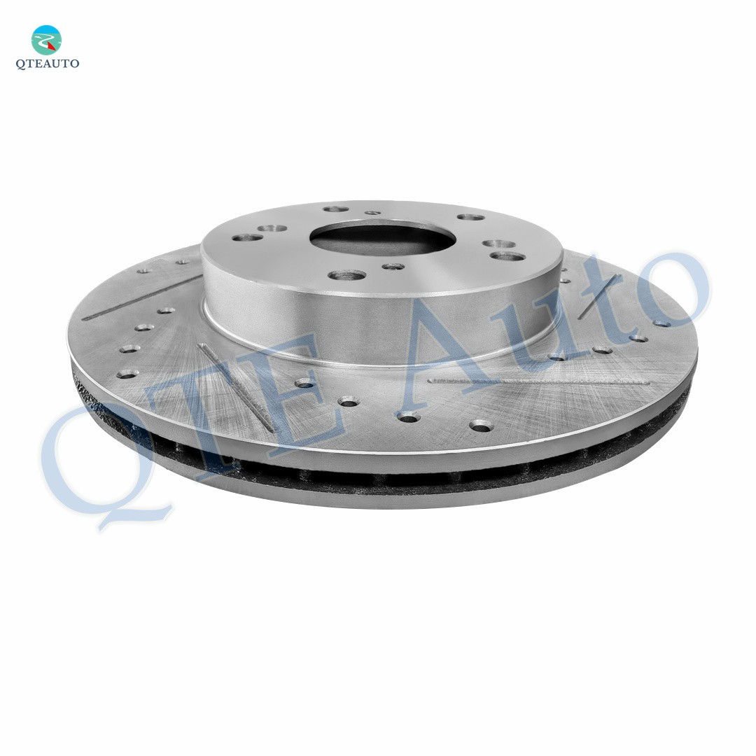 Front Drilled Slotted Brake Disc Rotors 262mm For 2002-2006 Acura RSX Base