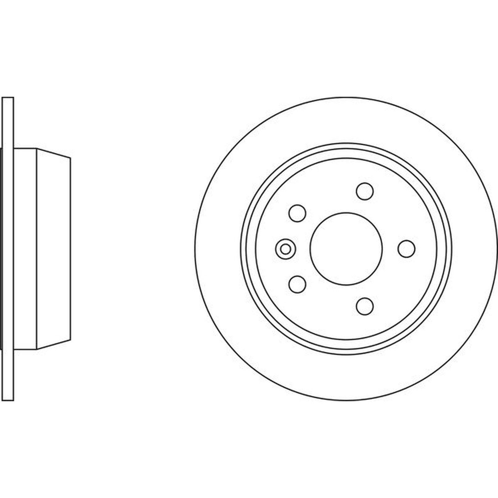 Apec Blue Brake Disc – Rear SDK6900 Fits Mercedes V Class and Vito – OE Spec.