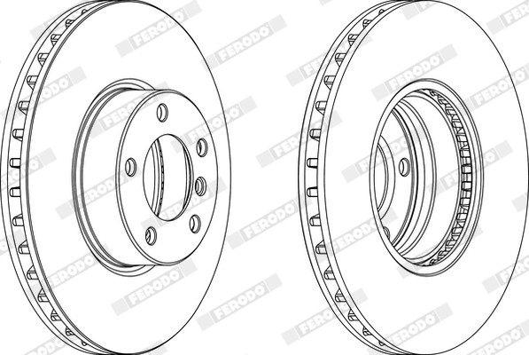 Ferodo DDF1202C-1 Brake Disc for Alpina, BMW