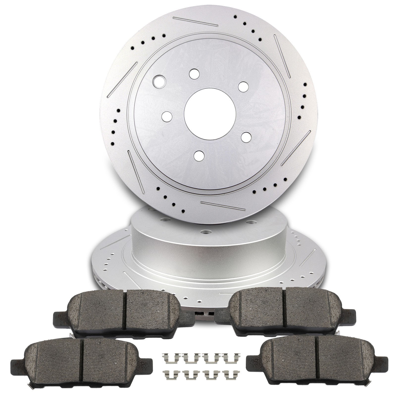 Rear Brake Rotors And Pads Fits Nissan Murano Pathfinder Quest For INFINITI FX35
