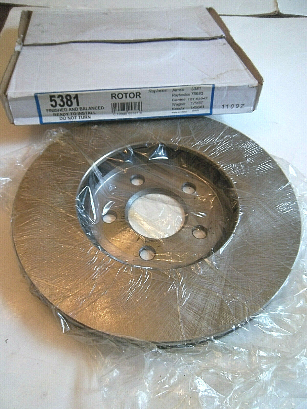 Single Disc Brake Rotor 5381, Direct Replacement fits Chrysler Sebring 2001-2006