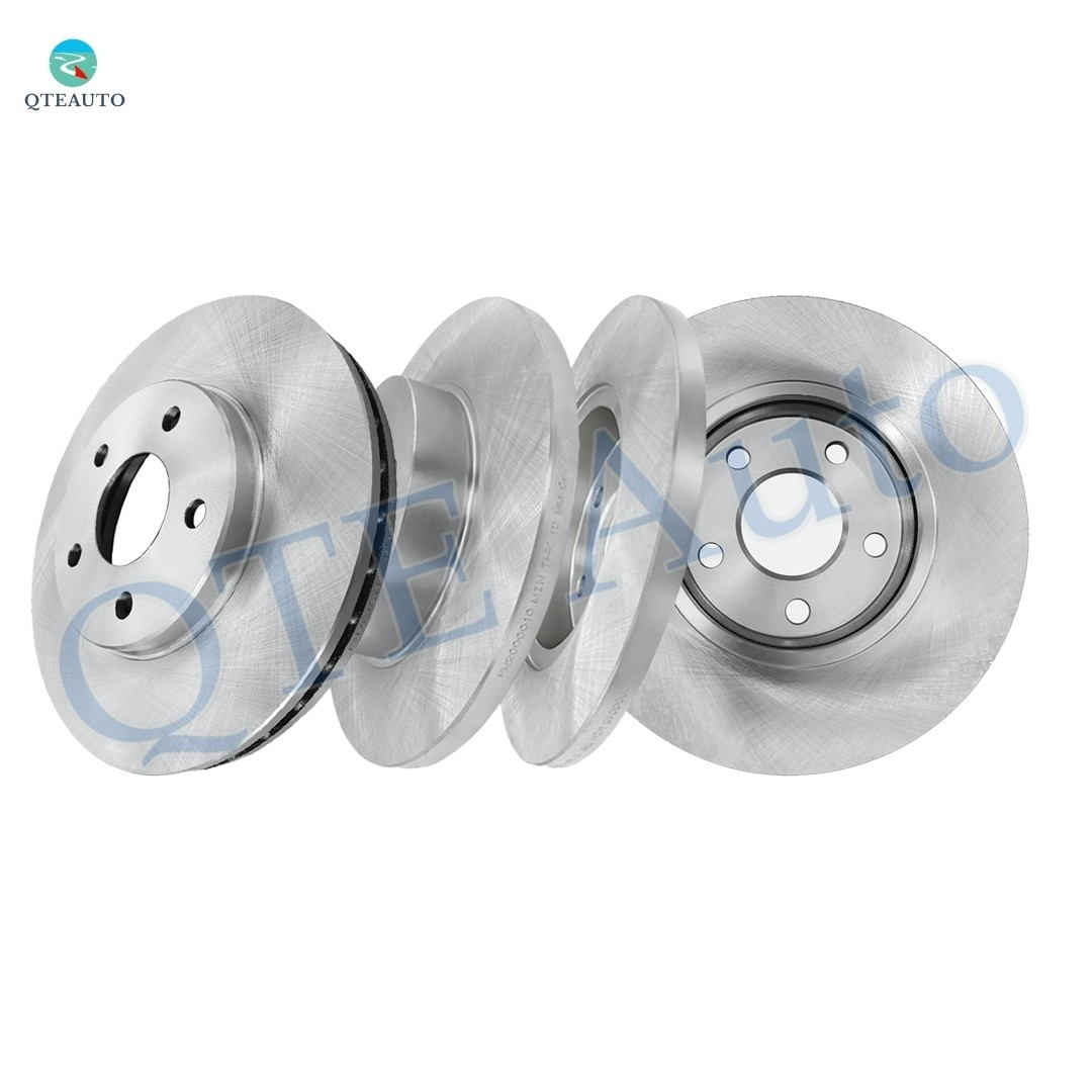 Set of 4 Front 276.2mm-Rear 270mm Brake Disc Rotors For 2006 2007 Pontiac G6 L4