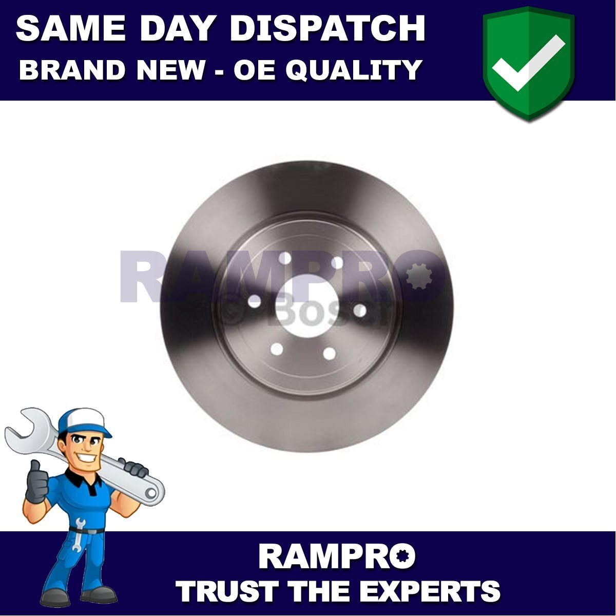 Rampro Front Brake Disc Fits Nissan Navara Pathfinder 2.5 dCi 3.0 4.0