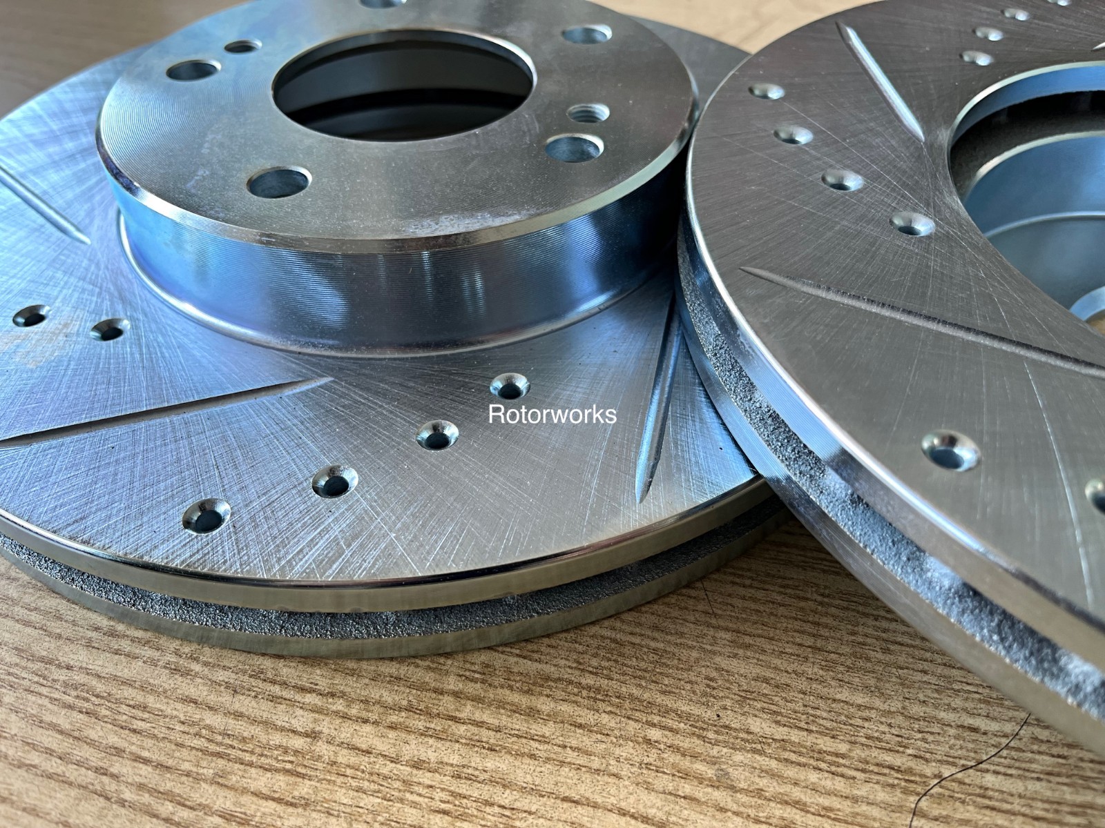 Front Drill Slot Zinc Coated Brake Rotors – For Nissan 300zx 26mm 89-90