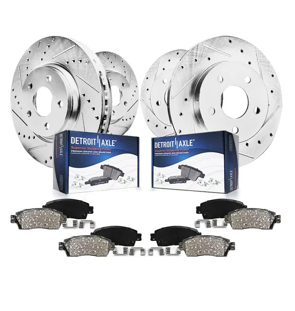 12.99″ Front Rear Rotors Brake Pads for 2011 – 2020 Grand Cherokee Dodge Durango