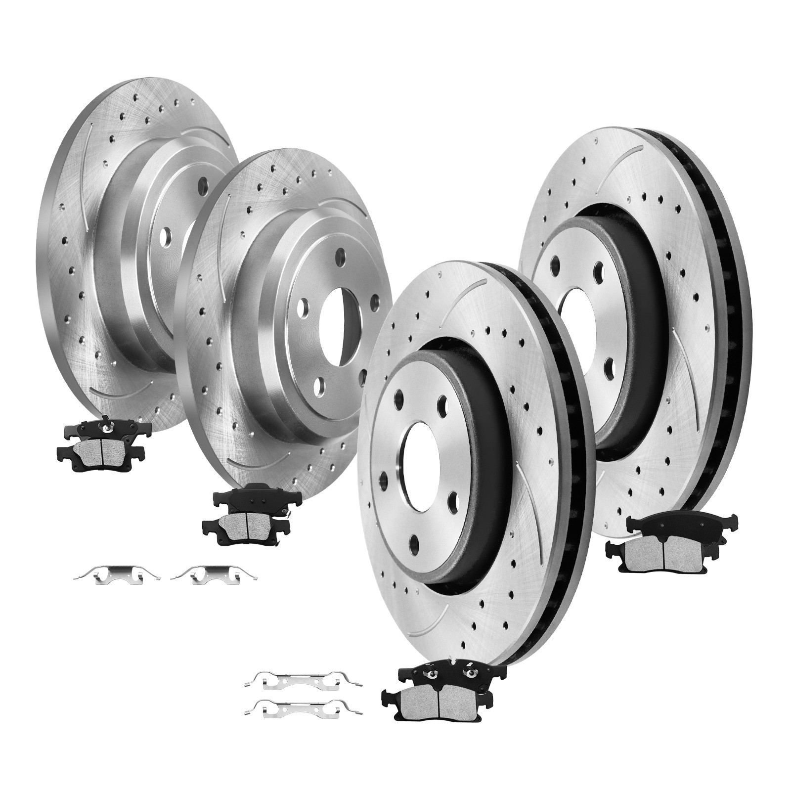 330mm Front Rear Brake Rotors Pads for 2017 – 2020 Jeep Grand Cherokee 3.6/5.7L