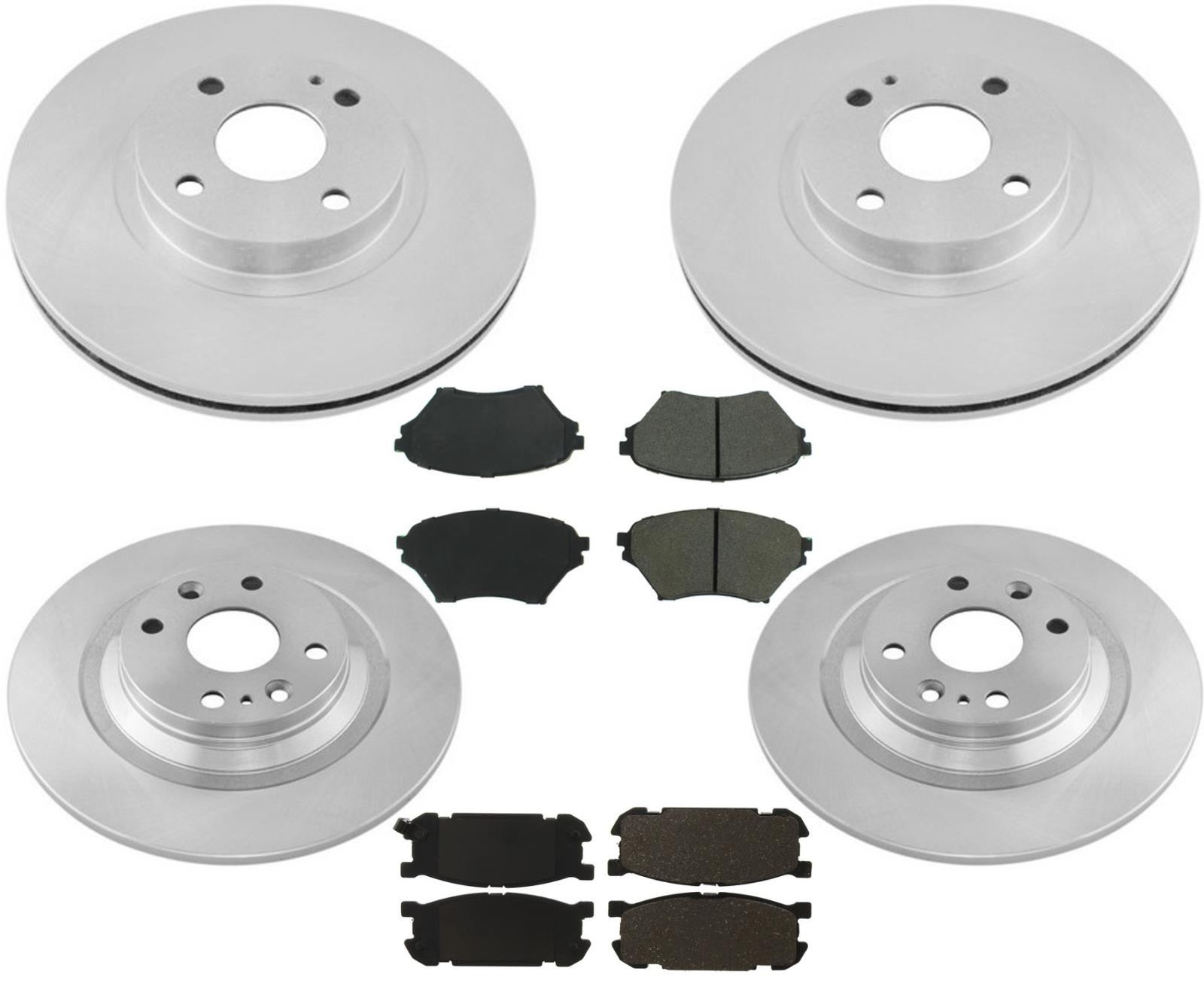 Brake Rotors and Brake Pads Fits Mazda Miata MX-5 2001-2002 Sport Suspension