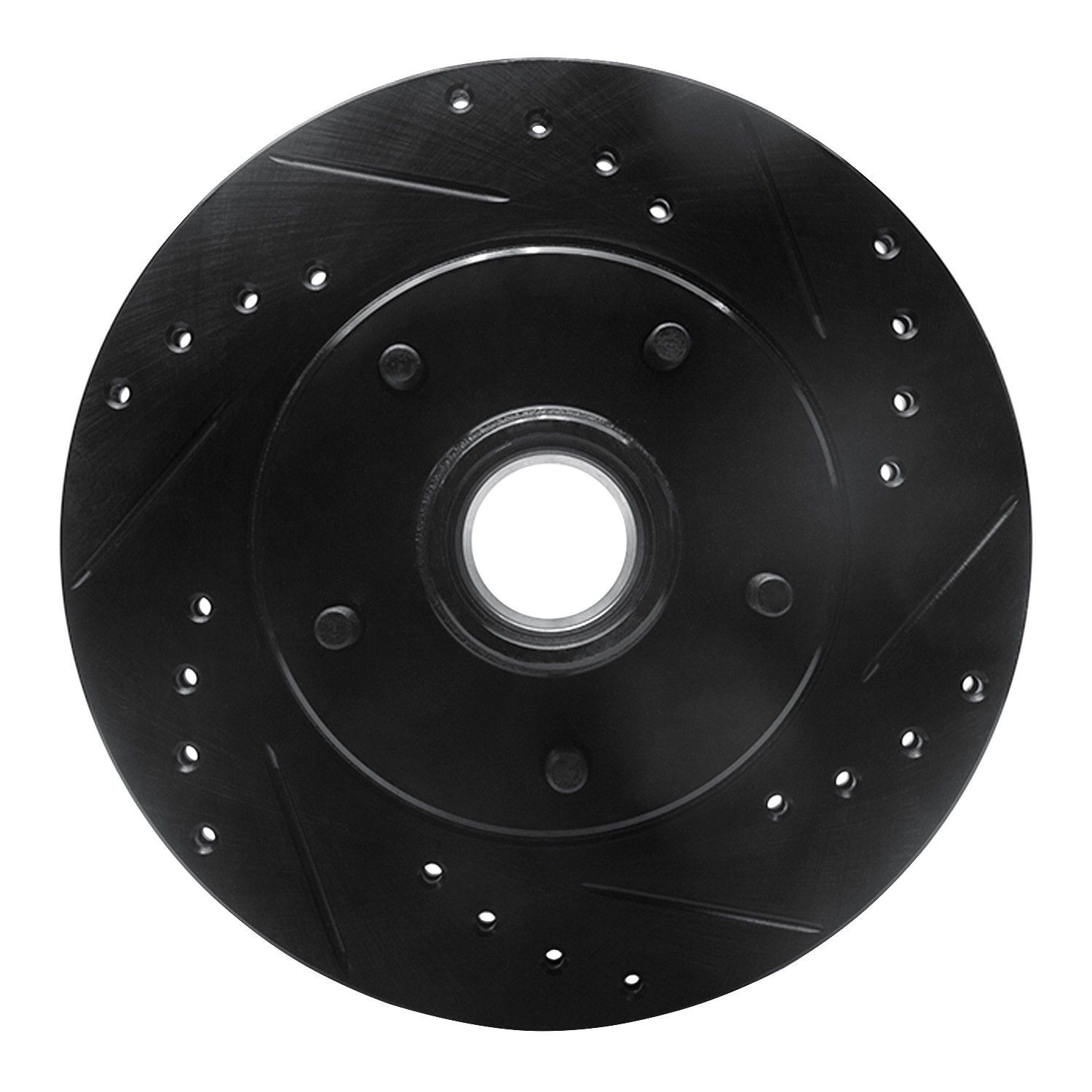 Dynamic Friction 633-47009R DFC Brake Rotor – Drilled and Slotted – Black