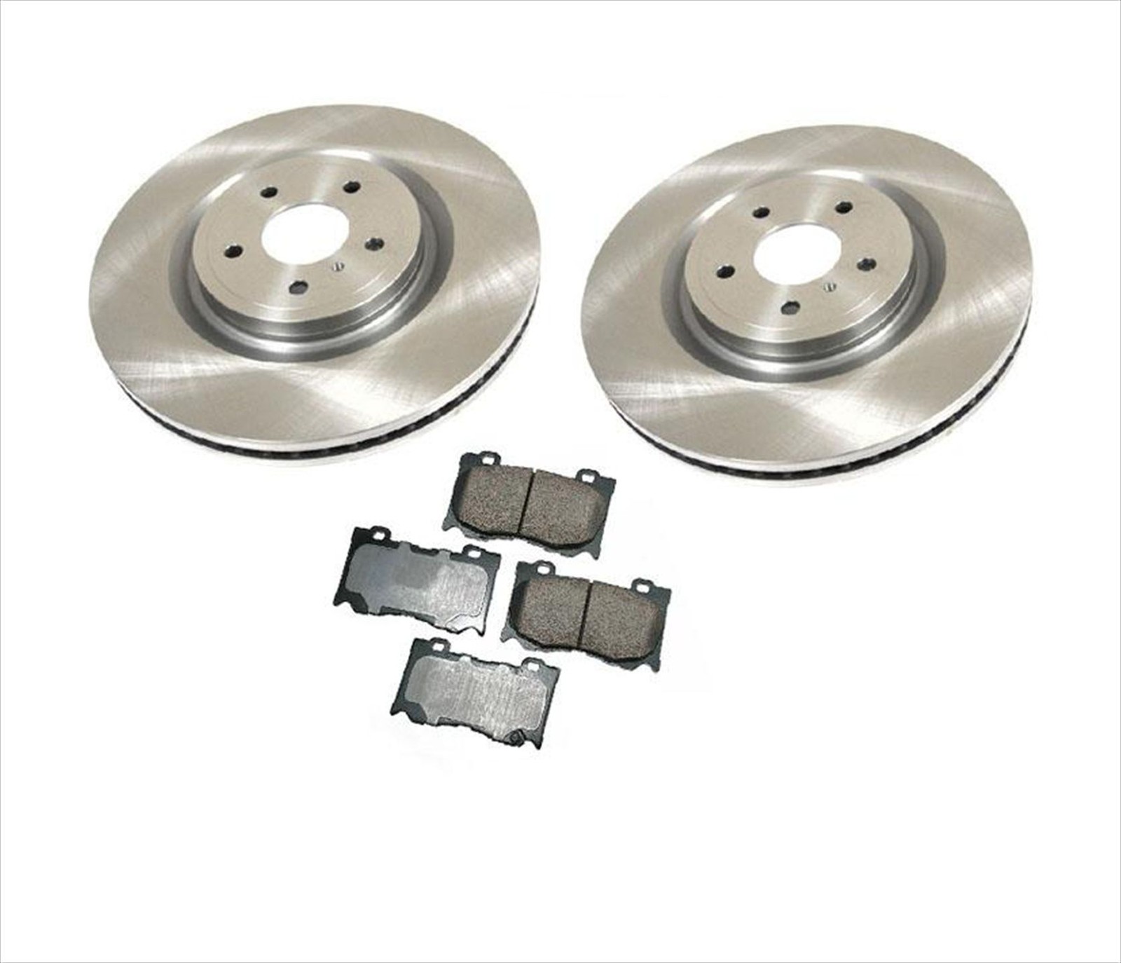 Front Rotors & Brake Pads For Nissan 370Z 09-19 W/ Nismo 355MM 4 Piston Caliber