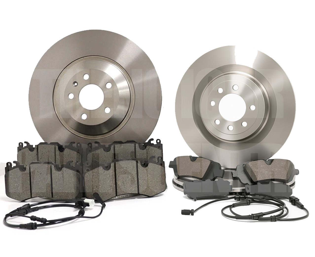 FRONT REAR BRAKE DISCS PADS SENSORS FOR RANGE ROVER L405 VOGUE 4.4 SDV8 2013 –
