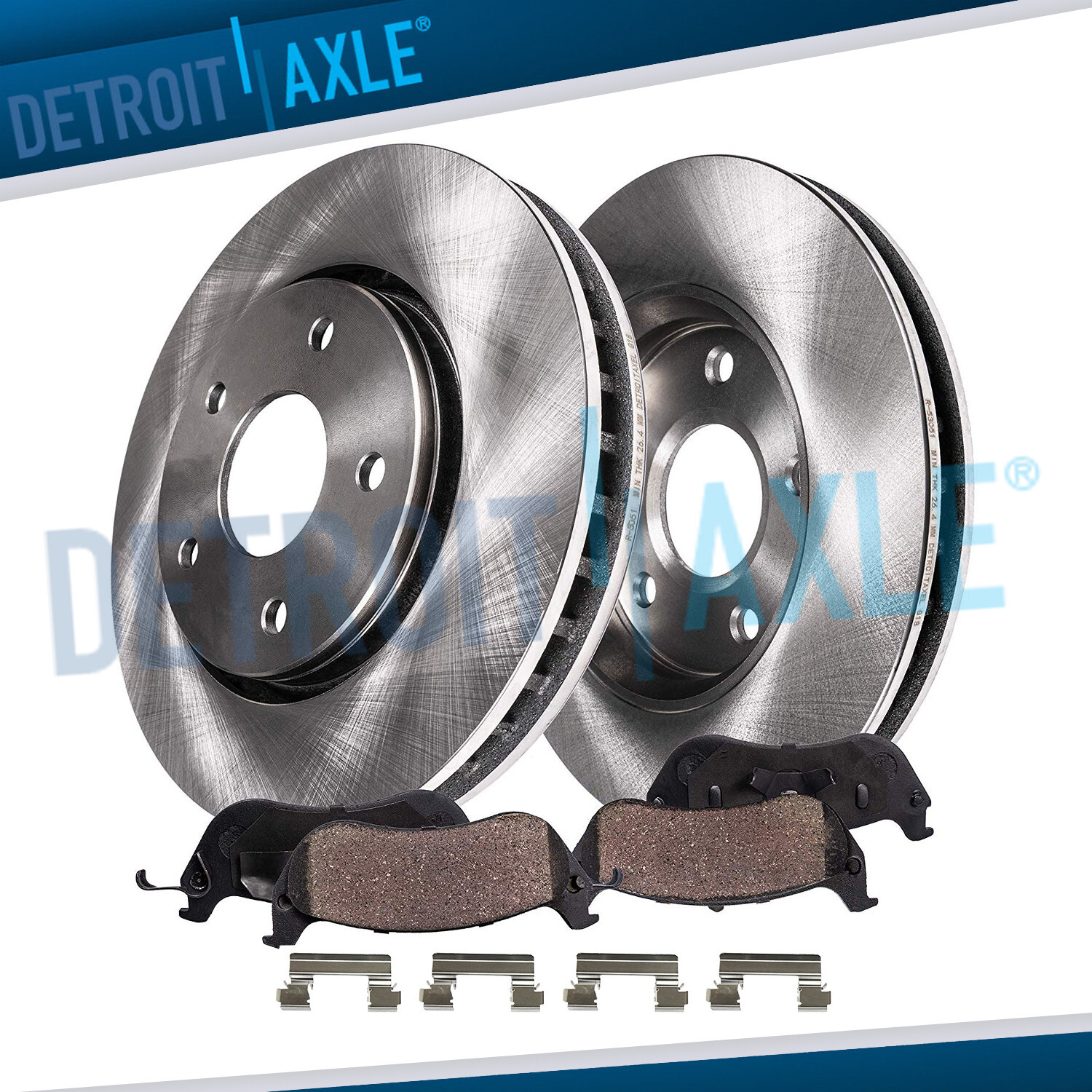 Front Disc Rotors Brake Pads for Chevy Monte Carlo Impala LeSabre Caddy Eldorado