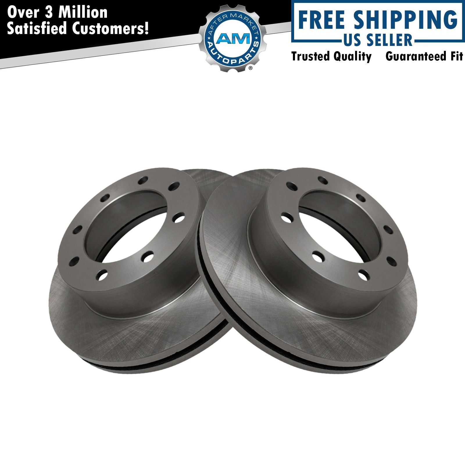 Front Brake Rotors Set For 2005-2012 Ford F-350 Super Duty