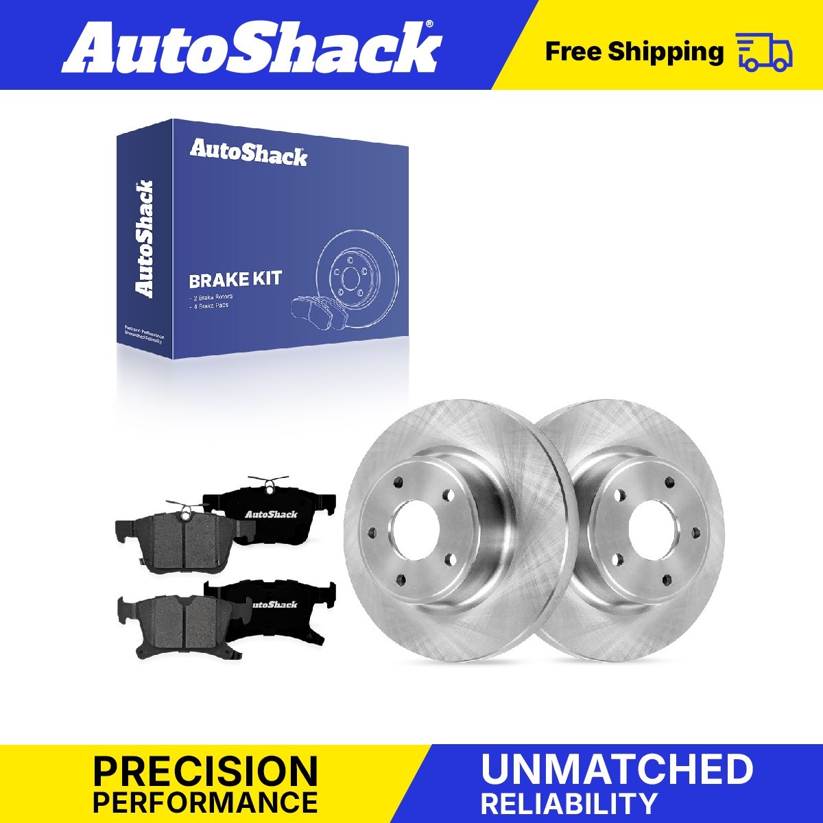 Rear Brake Rotors Premium Pads for Chrysler, Pacifica 2017-2024, FWD V6 3.6L