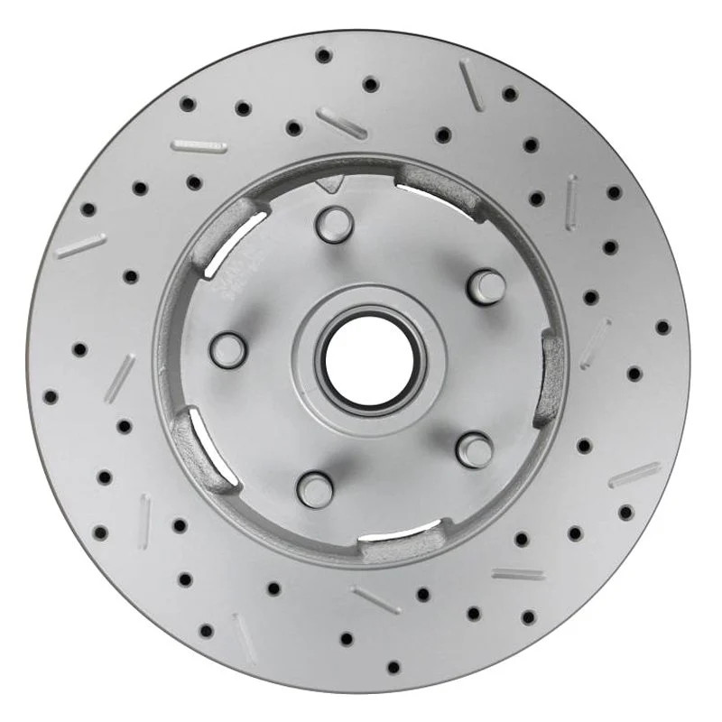 For Ford Mustang 64-67 LEED Brakes MaxGrip Drilled & Slotted Brake Rotor