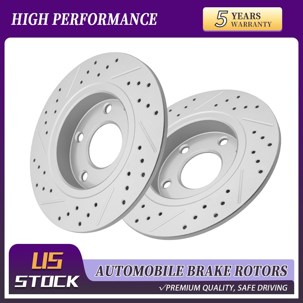 265mm Rear Drilled Brake Rotors For Mazda 3/3 Sport Mazda CX-3/CX-30 2014-2021
