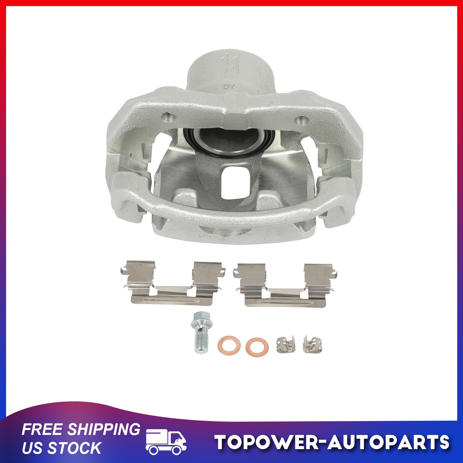 Front Passenger Side Brake Calipers For 2005-2015 Toyota Tacoma w/ Bracket