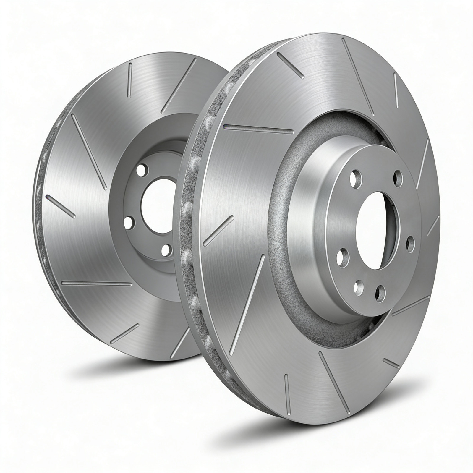 SP Performance T39-0224-P Slotted Silver Zinc Front Rotors 67-83 Porsche 911