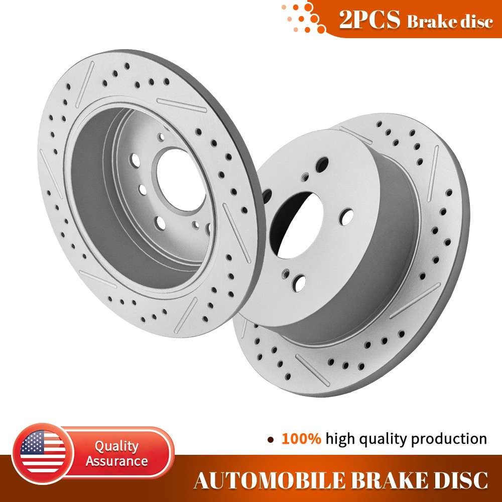 269mm Rear Drilled Disc Rotor for Toyota Avalon Camry Solara Lexus ES300 ES330