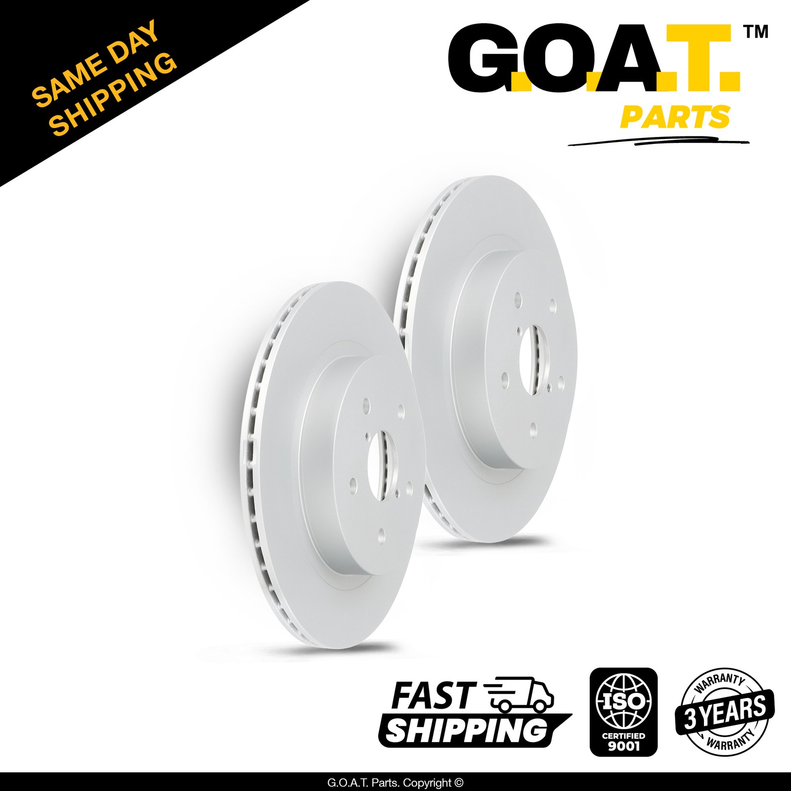 Rear Brake Rotors Set for 15-23 Subaru Legacy 15-23 Outback Replacement 11.81 in