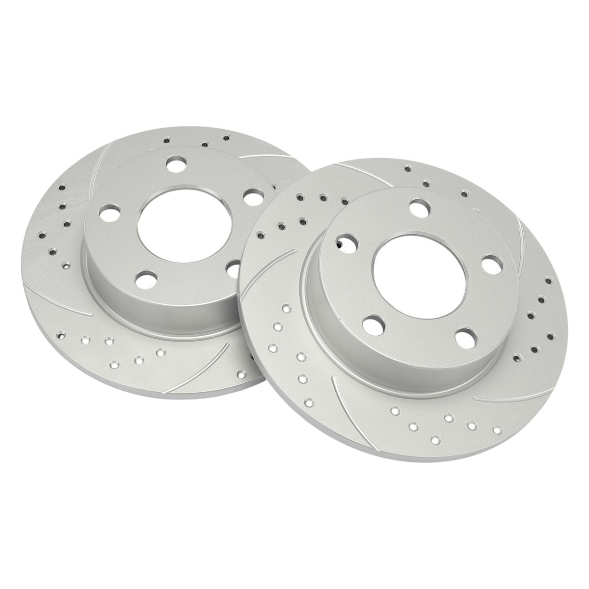 Brake Discs 2-Wheel Set Rear for VW Volkswagen Passat Audi A4 Quattro 1996-2001