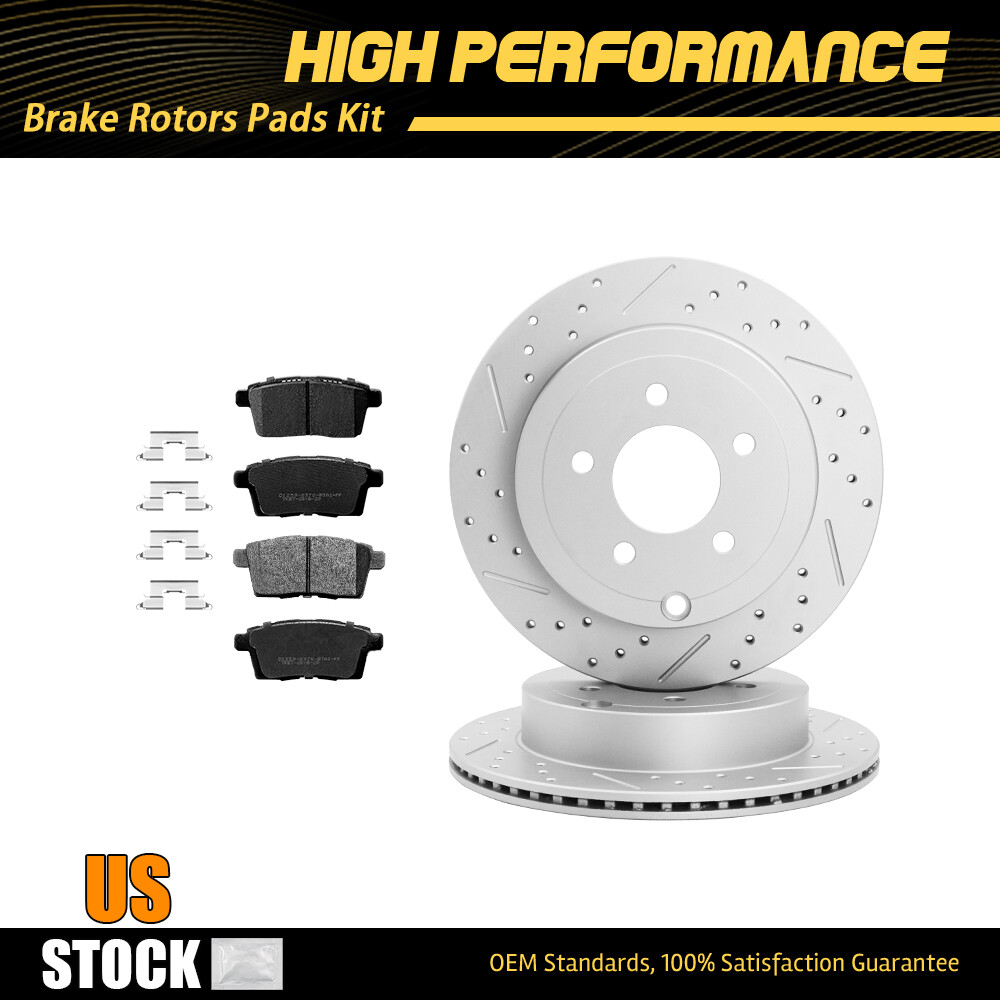 302mm Rear Disc Brake Rotors Ceramic Pads For 2007 – 2010 Ford Edge Lincoln MKX