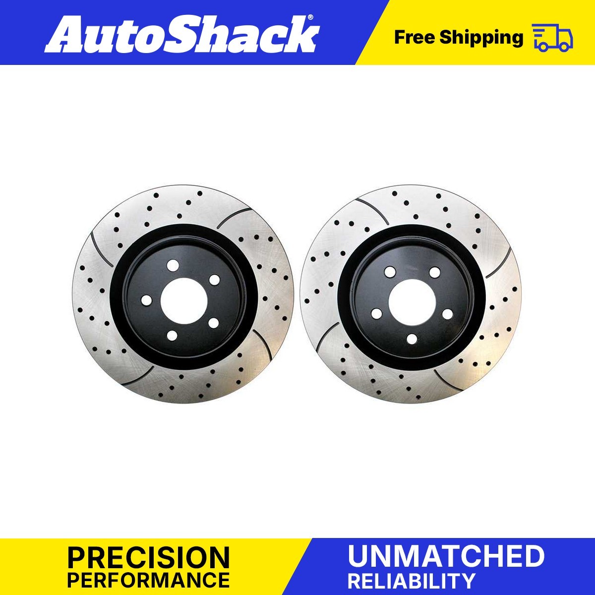 Front Coated Disc Brake Rotors Set for 2021-2023 Dodge Charger Challenger