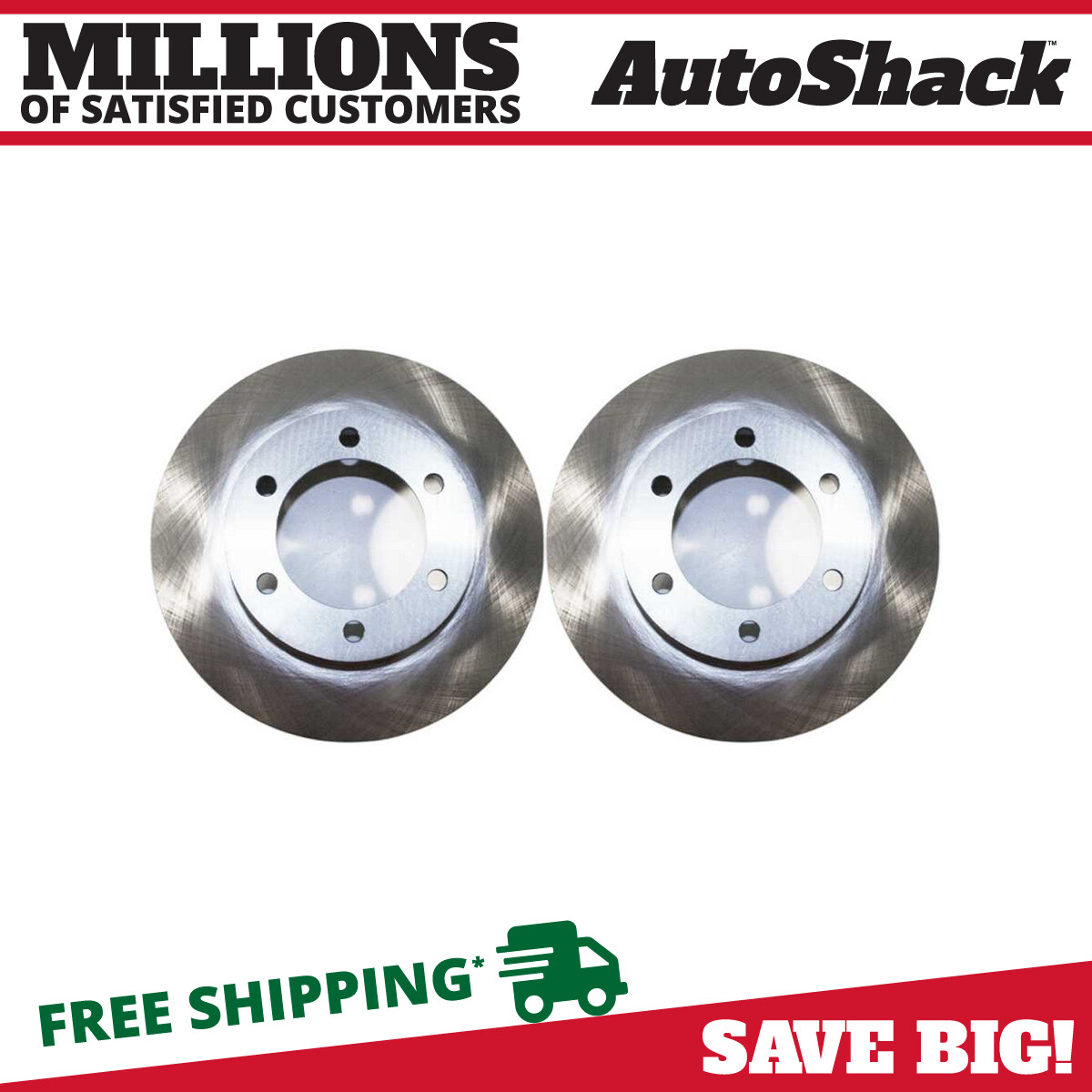 Front Brake Rotors Pair 2 for 2000-2006 Toyota Tundra 2001-2007 Sequoia 4.7L V8